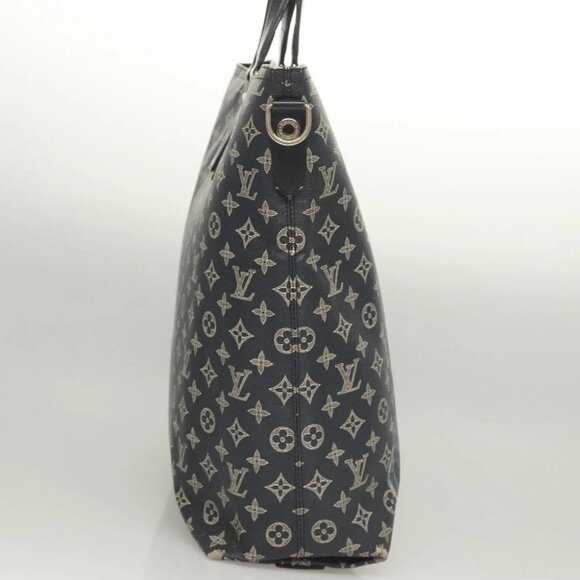 LOUIS VUITTON Monogram Savanna Tote Bag Black M54127 LV Auth BA2200 - Picture 7 of 14